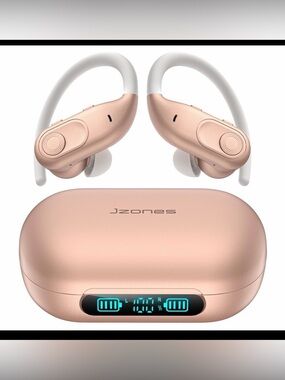 Jzones U7 True Wireless Earbuds, Rose Gold
